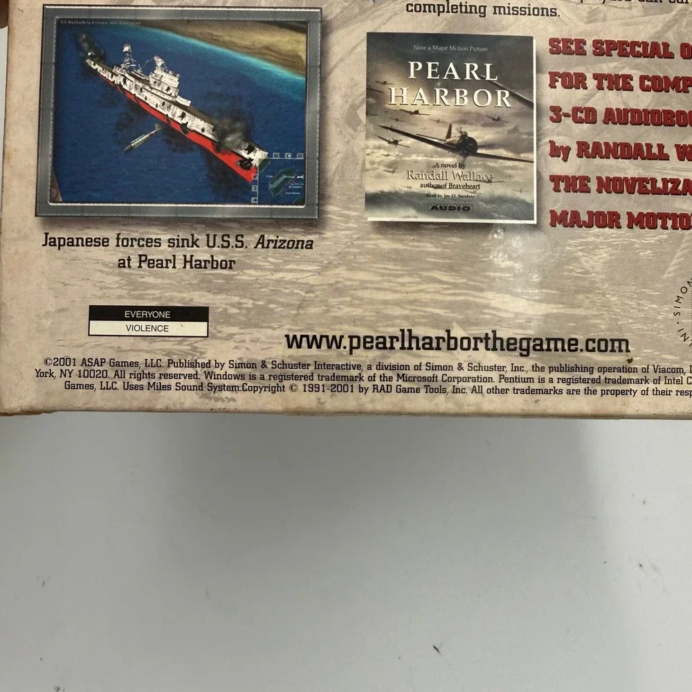 Pearl Harbor Zero Hour PC Game Big Box WWII Flight Combat 2001 New Sealed